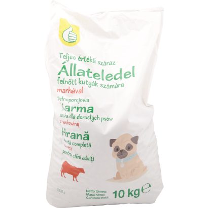 Auchan Tipp Száraz kutyaeledel marhás 10 kg