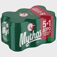 Mythos Μπίρα Κουτί 330ml 5+1Δώρο