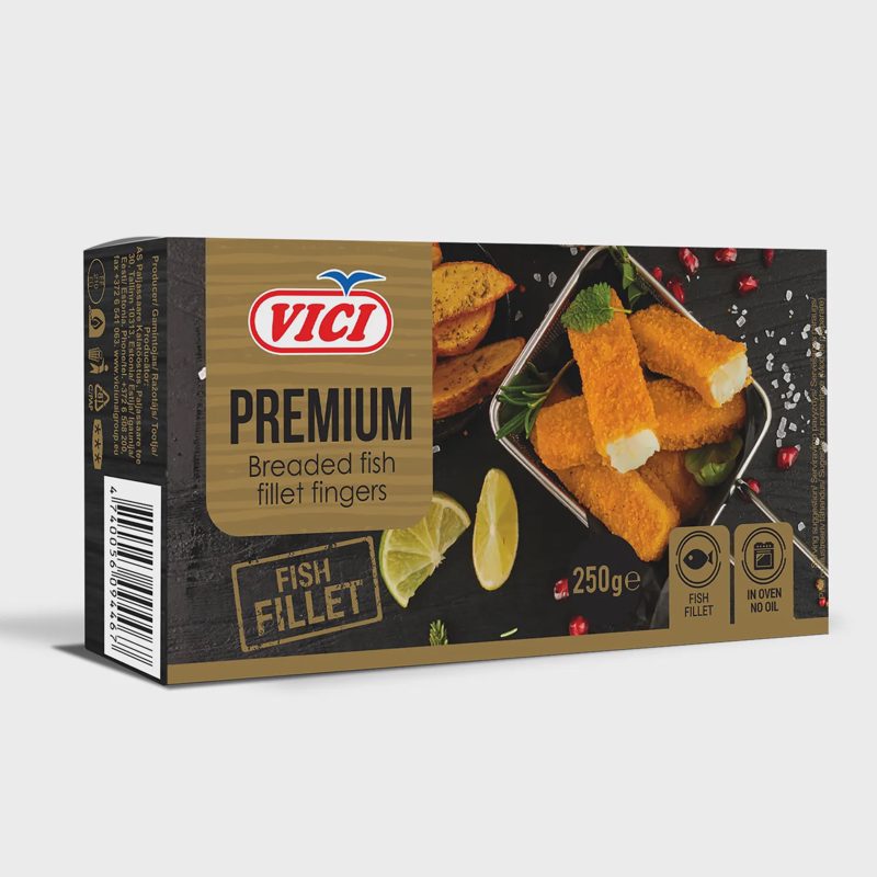 Šaldyti žuvies filė piršteliai VIČI, 250 g