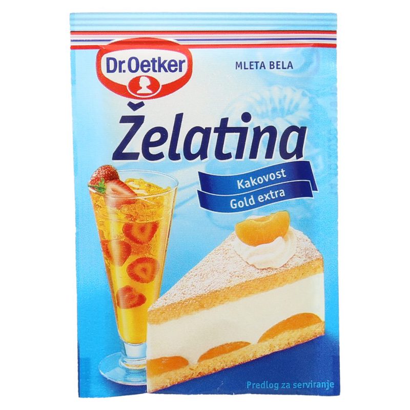 Želatina Dr.Oetker, listi, 10 g