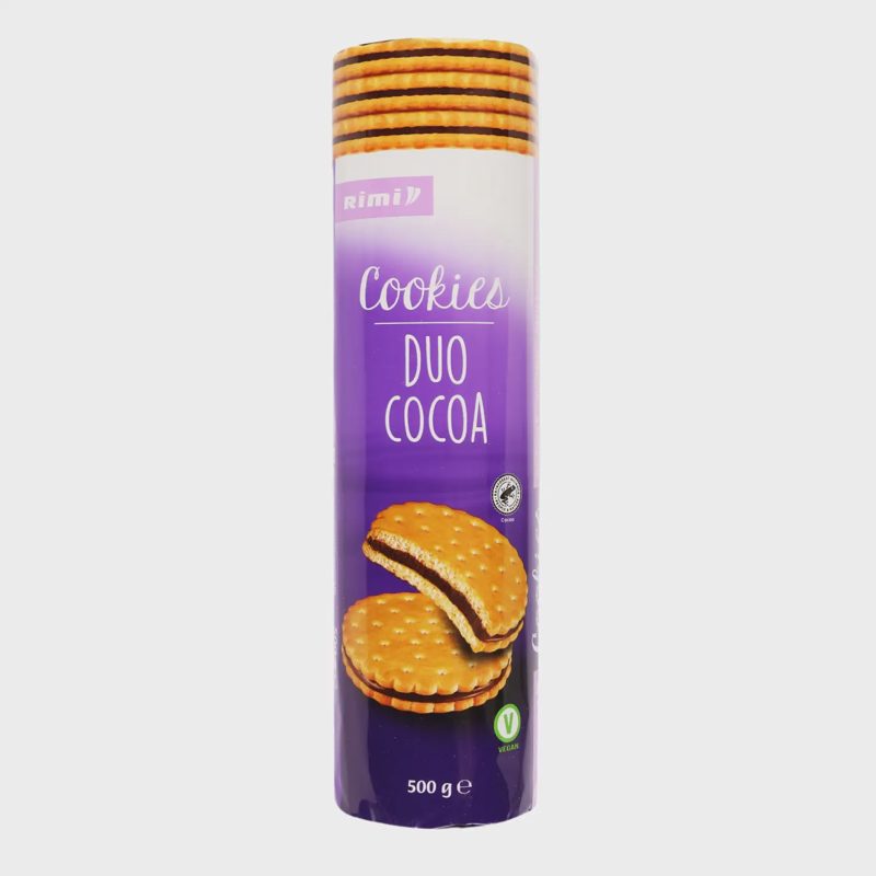 Sausainiai RIMI su kakav. kremo pertep. 500 g