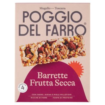 Poggio Del Farro Barrette Frutta Secca 4 x 25 g