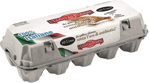 10 UOVA SENZA ANTIBIOTICO ALLEVATE A TERRA CALIBRO MISTO