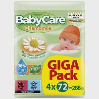 Babycare Χαμομήλι Μωρομάντηλα Giga Pack 4x72τεμ