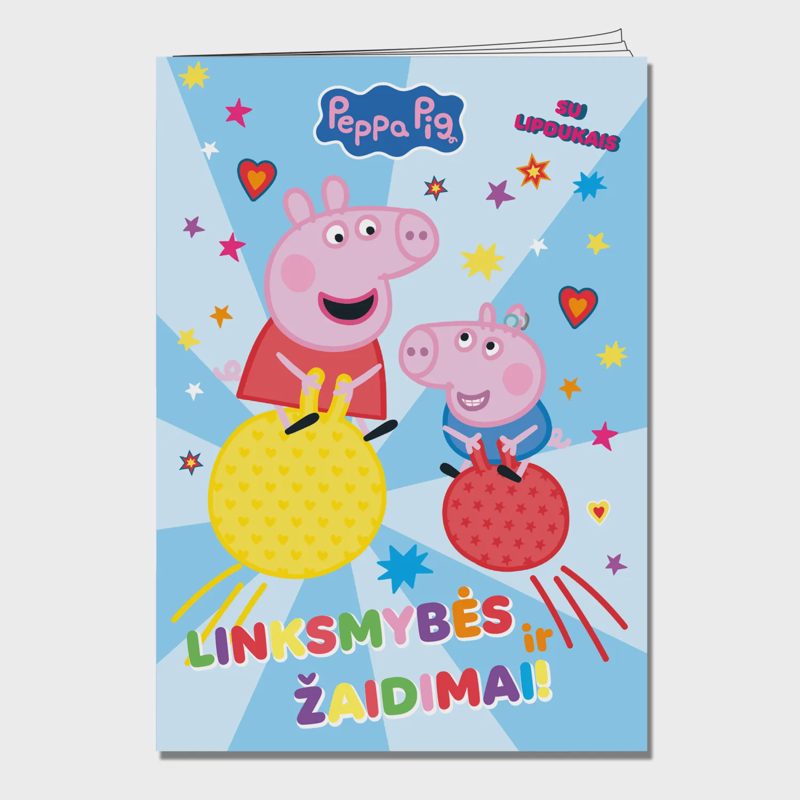 Spalv. knyga PEPPA PIG. LINKSM. IR ŽAIDIM.