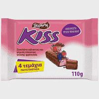 Kiss Σοκολάτα Φράουλα 27,5gr 4τεμ