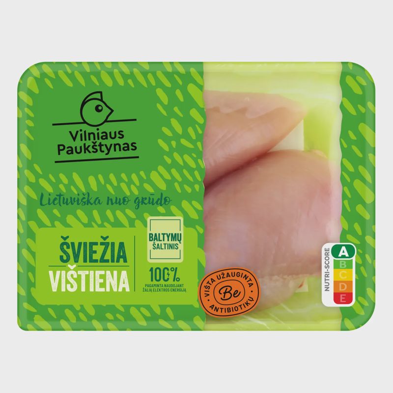 Šviež.viščiuko broilerio filė be antib., 500g