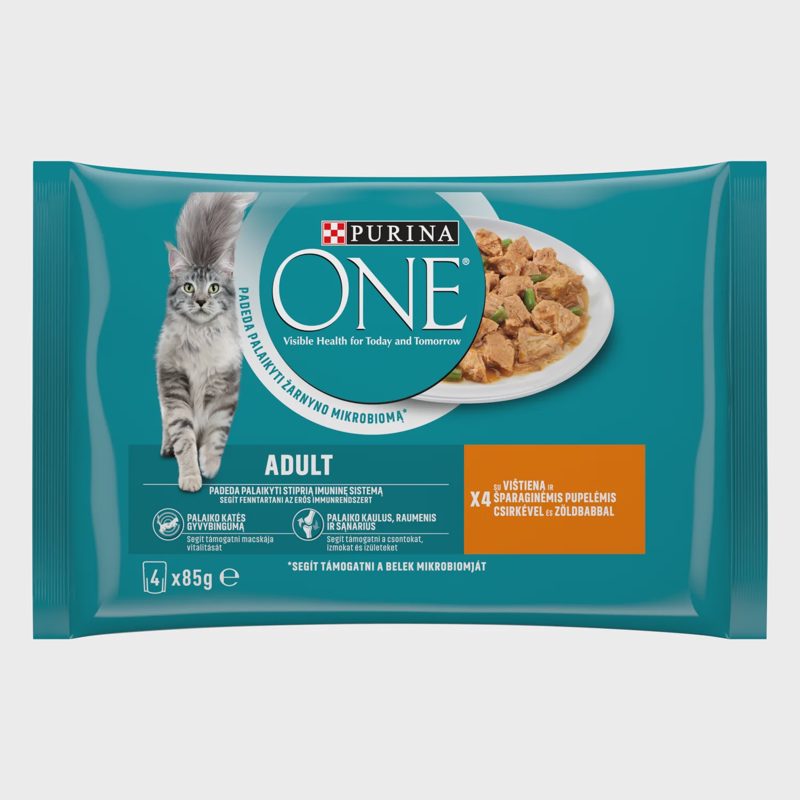 Šlapias ėd. katėms One Adult vištiena 4x85g