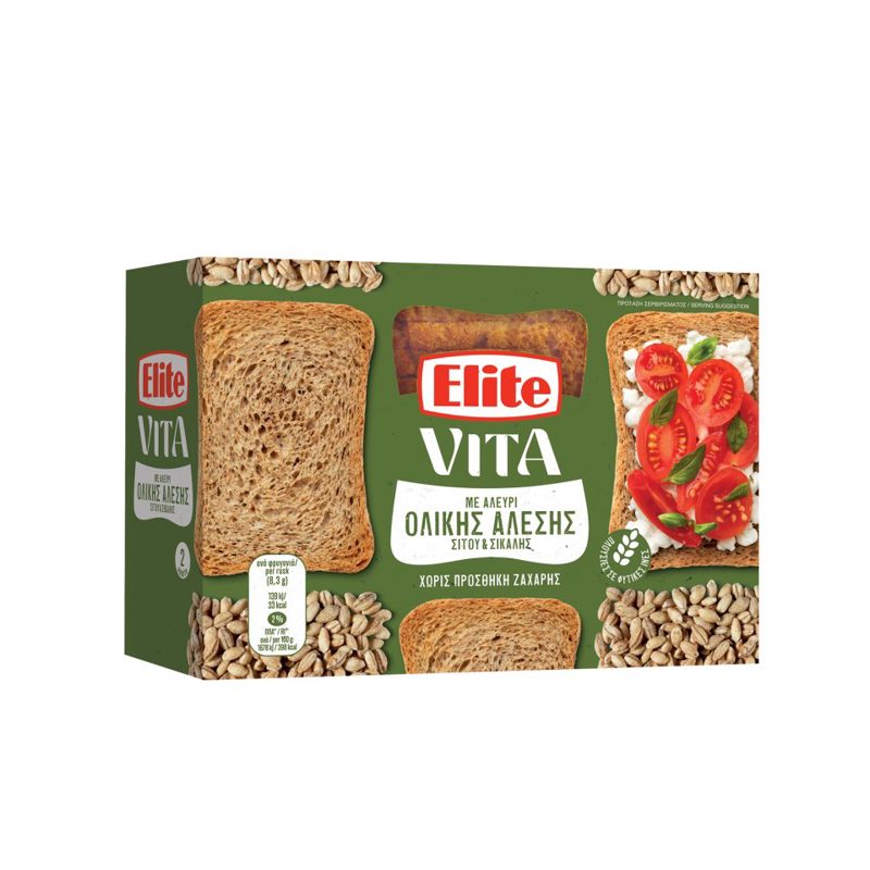 Elite Τρίμμα Φρυγανιάς Σίτου Με Σίκαλη 180gr
