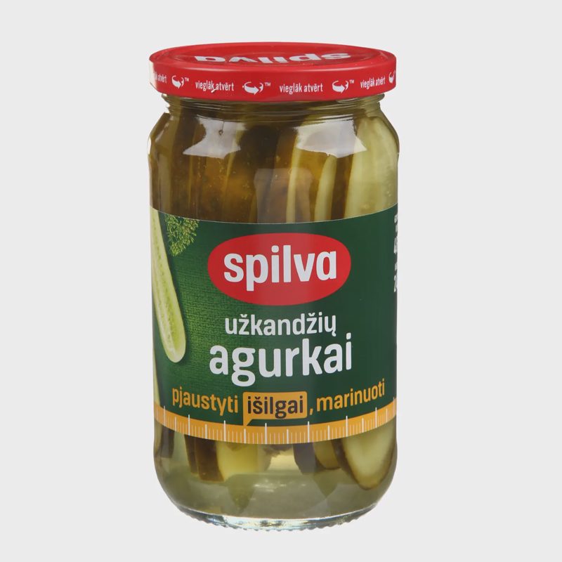 Marin. agurkai SPILVA, pjaust., 460 / 240 g