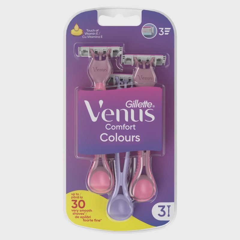 Vienkartiniai skustuvai VENUS 3, 3 vnt.