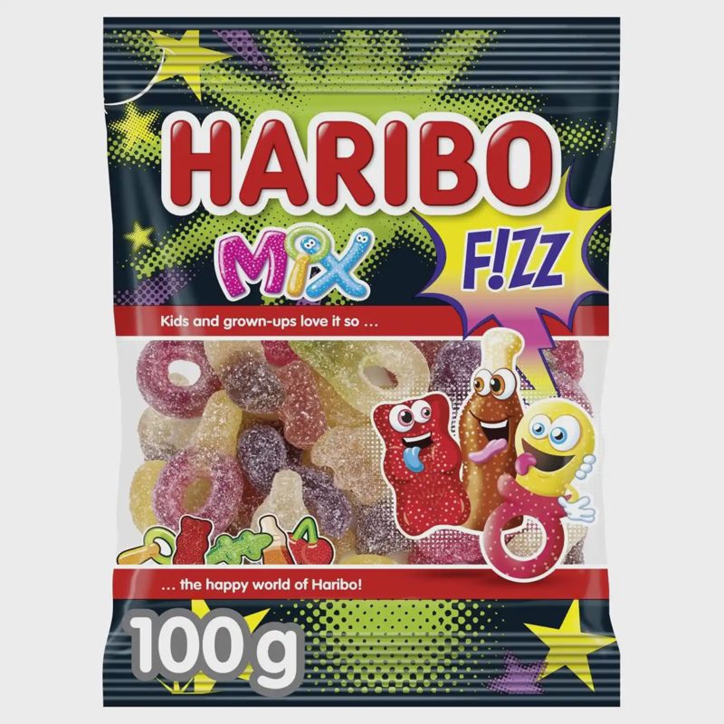 Rūgšt. vais. sk. gum. HARIBO MIX FIZZ, 100 g