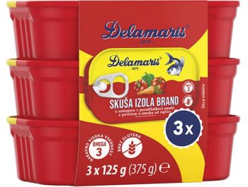 Izola Brand skuša s povrćem 1 pak 3x125 g