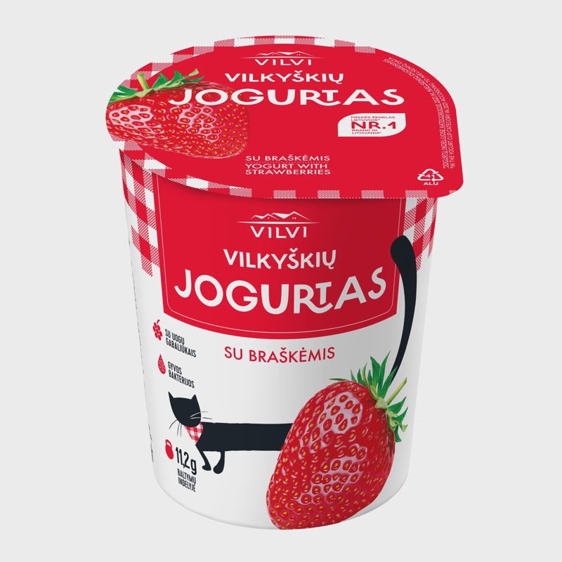 Jogurtas VILVI su brašk. 3,6 % rieb. 350 g