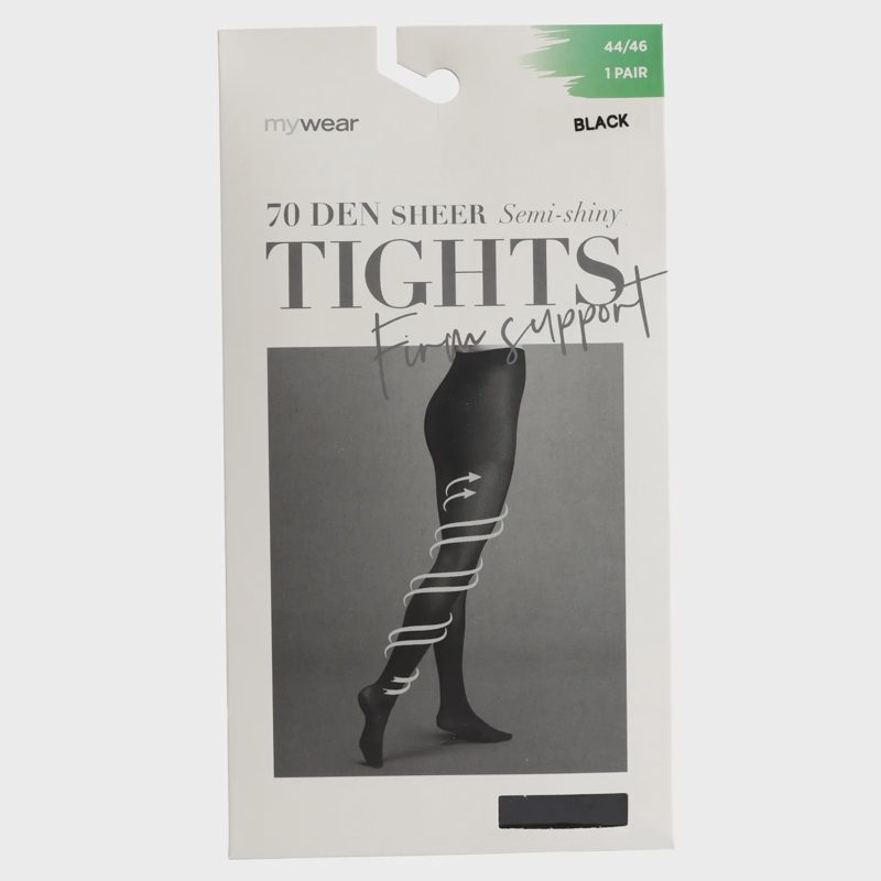 Mot. pėdkelnės MYWEAR, 70D, juod., 4