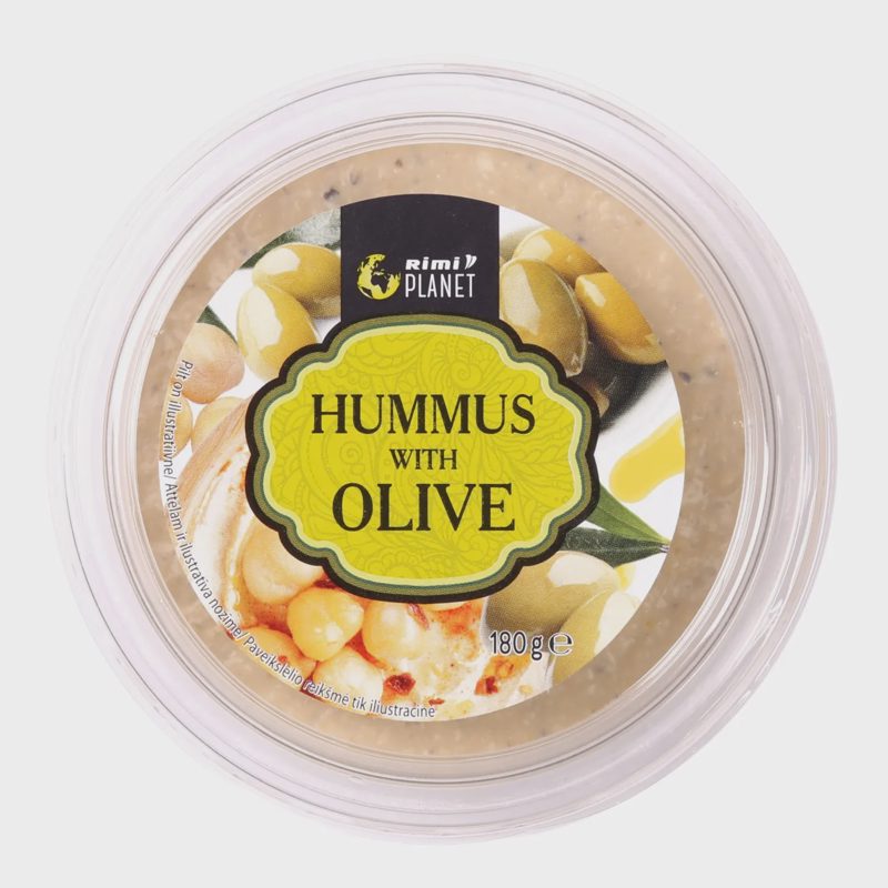 Humusas RIMI PLANET su alyvuogėmis 180g