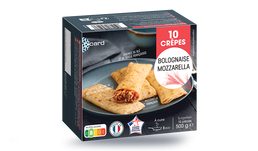 10 crêpes bolognaise, mozzarella