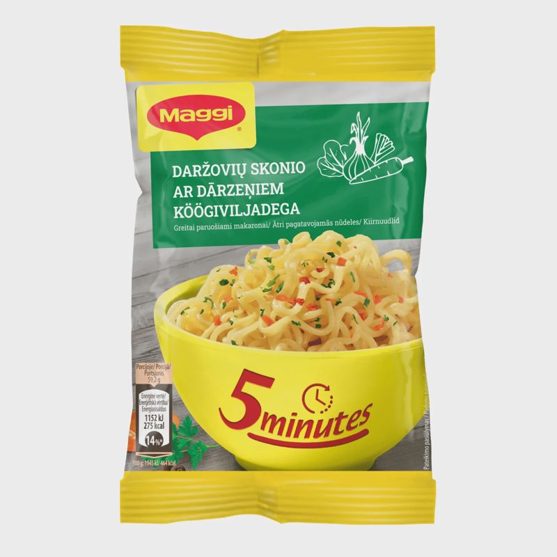 Daržovių skonio makaronai MAGGI, 59,2 g