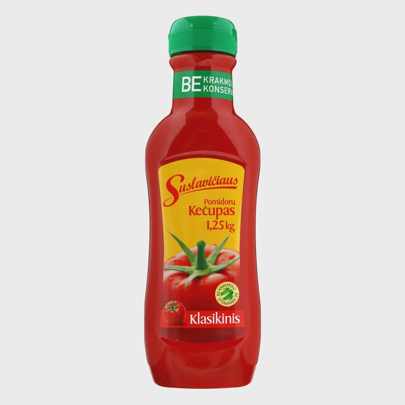 Klasik. pomidorų kečupas SUSLAVIČIAUS, 1,25kg