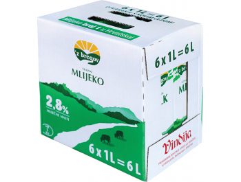 Vindija 'z bregov trajno mlijeko 2.8% m.m. 6x1L