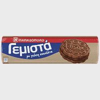 Παπαδοπούλου Μπισκότα Γεμιστά Με Γεύση Σοκολάτα 200gr