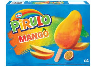 Inghetata pe baza de apa cu mango si fructul pasiunii 4x65g