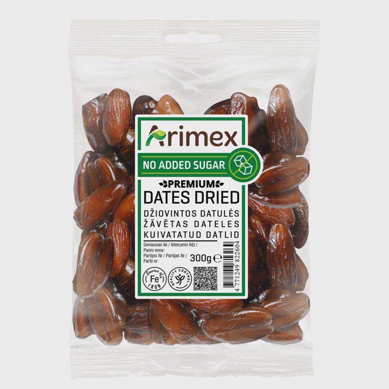 Dž. datulės be kauliukų PREMIUM ARIMEX, 300 g