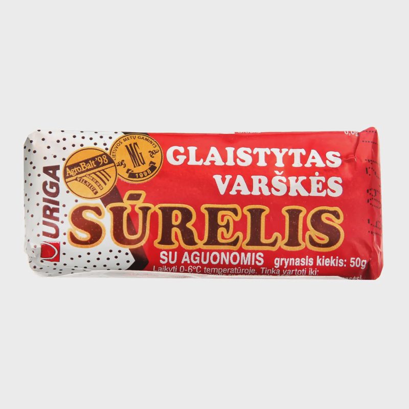 Glaist. varškės sūrelis su aguon. URIGA, 50 g