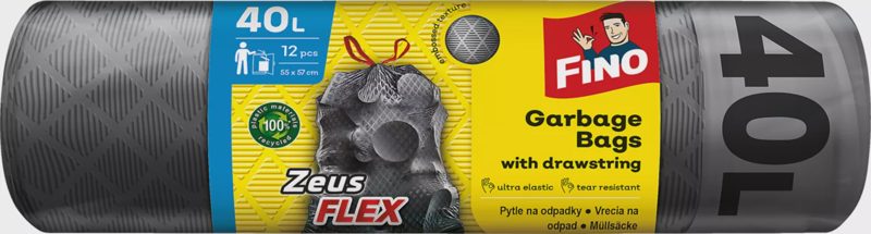 Fino Zeus Flex pytle na odpadky 40l 12 ks