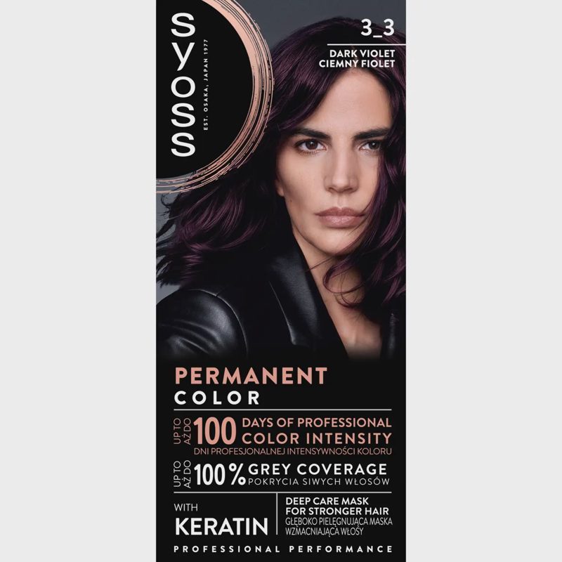 Plaukų dažai SYOSS COLOR CREAM, Nr. 3-3