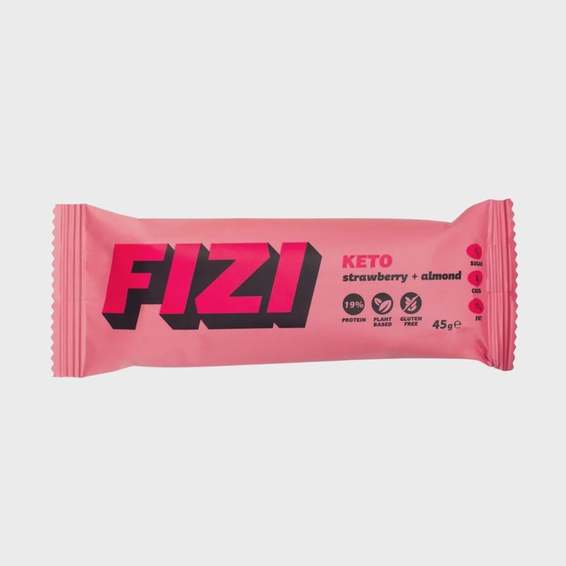 Balt. batonėlis su brašk. KETO FIZI, 45 g