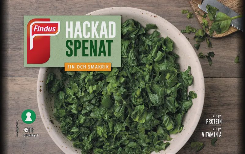 Hackad Spenat Fryst