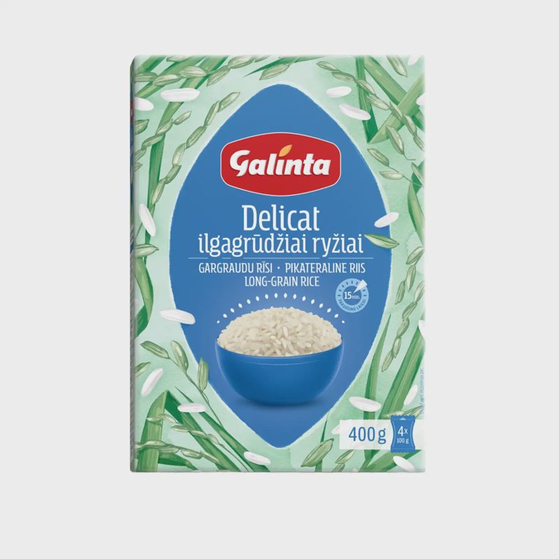 Ilgagrūdžiai ryžiai GALINTA DELICAT, 4 x 100g