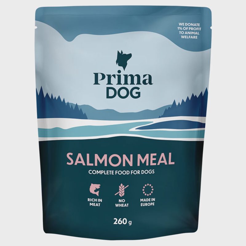 Kons. šunų ėdalas PRIMADOG, su lašiša, 260 g
