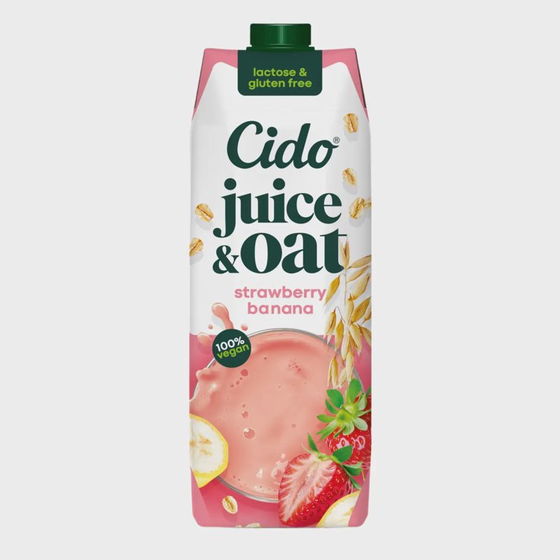 Avižų ir braškių - ban. sulčių gėr. CIDO, 1 l