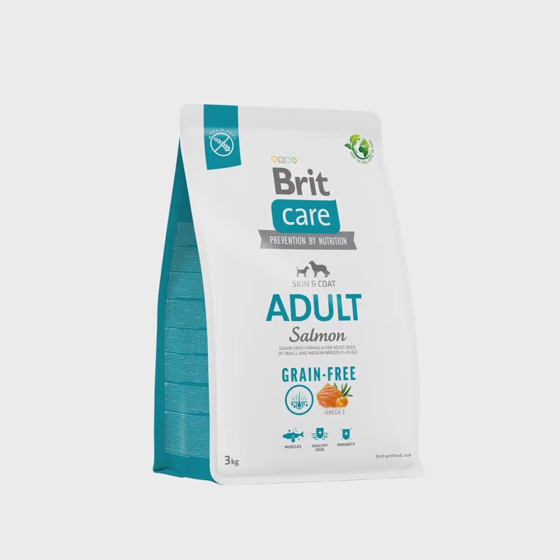 Šunų ėd. BRIT CARE GRAIN FREE SALMON, 3 kg