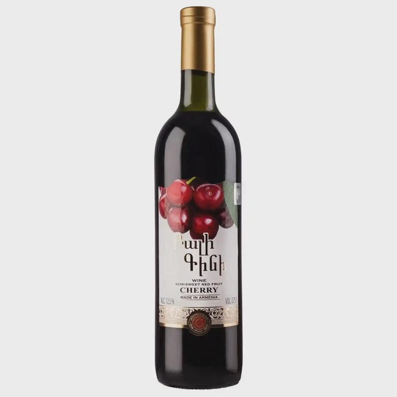 Vaisių vynas CHERRY 12,5% 0,75L