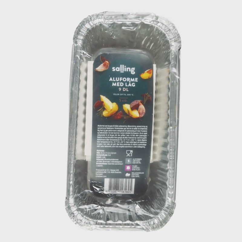 Aliuminio forma SALLING, 900 ml, 5 vnt.