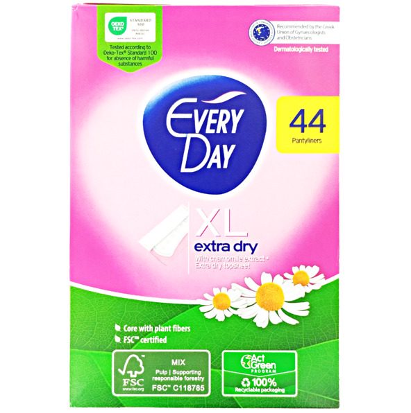 Everyday Σερβιέτες Double Dry Extra Long 16τεμ