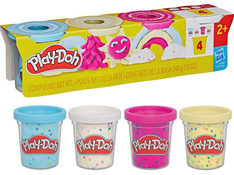 Play Doh Glitterlera, 4-pack