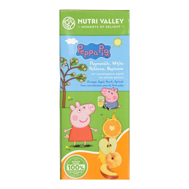 Nutri Valley Peppa Pig 3 Φρούτα 250ml