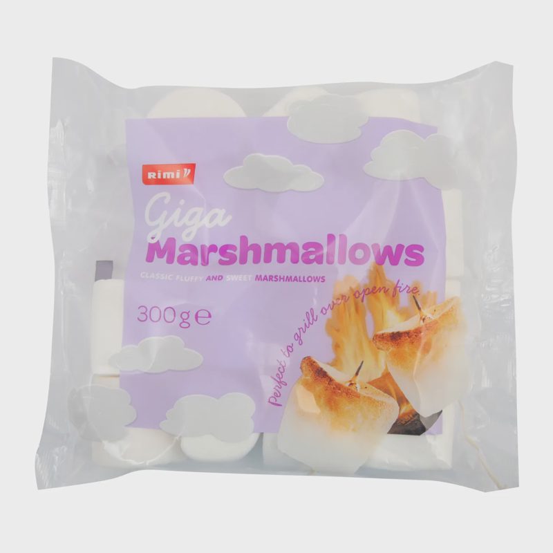 Zef. saldainiai RIMI MAXI MARSHMALLOWS, 300 g