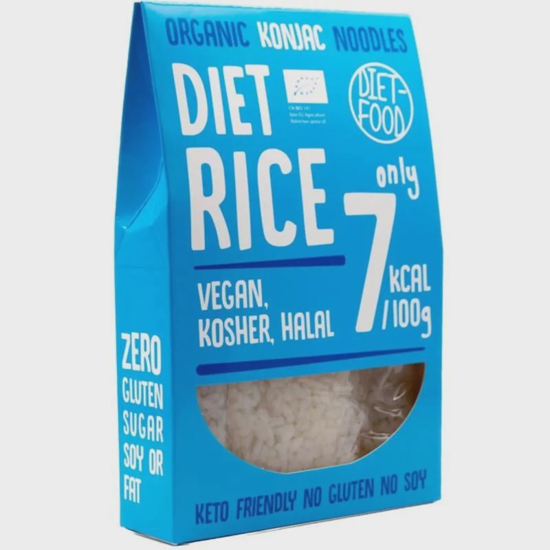 Ekol. KONJAC ryžių makaronai DIET-FOOD, 385 g