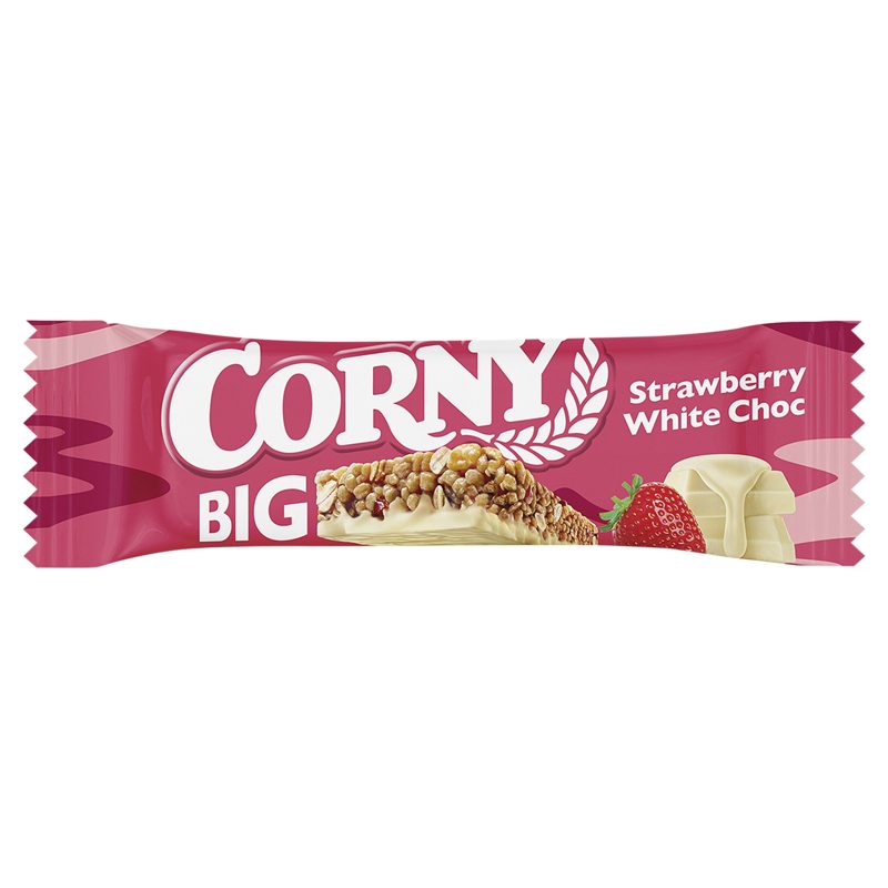 Corny Strawberry White Choco Bar 40gr