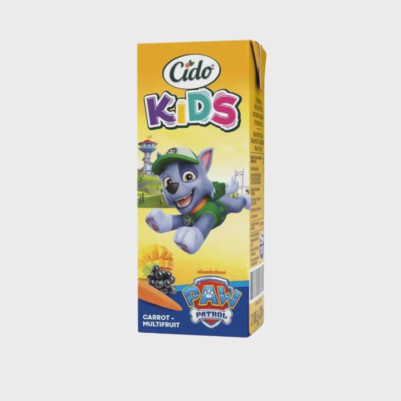 Įv. vais., morkų sulčių gėrim. CIDO PP, 0,2 l
