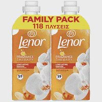 Lenor Μαλακτικό Ρούχων Joy Gold Orchid 2x59μεζ.