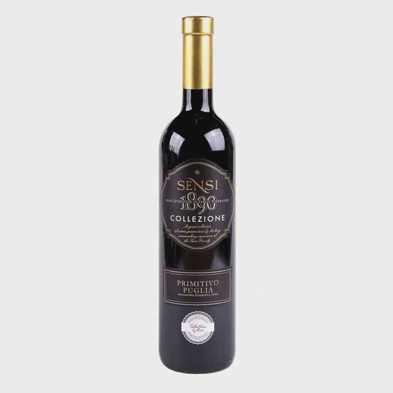 R. vynas SENSI PRIMITIVO COLL., 14,5%, 0,75l