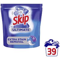 Skip Απορρυπαντικό Πλυντηρίου Ρούχων Κάψουλες Extra Stain Rem. 39Μεζ