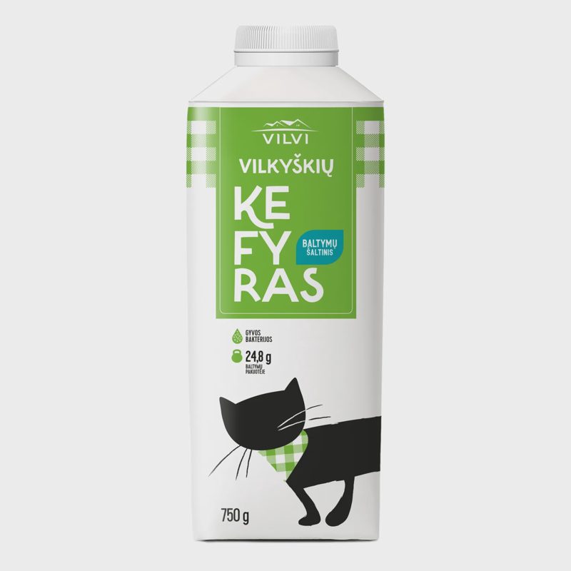 Kefyras VILVI, 2,5 % rieb., 0,75 kg