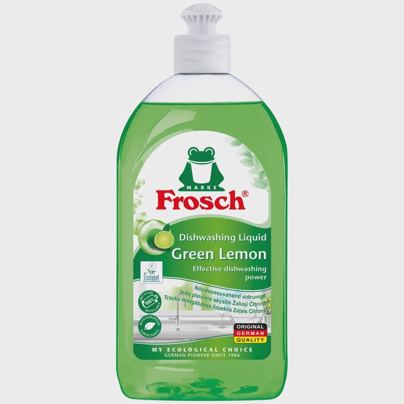 Indų ploviklis su citrina FROSCH, 500 ml